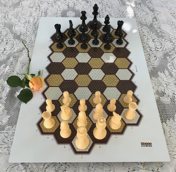 Photo of Hexes 6-Pawn chess.