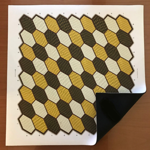 Hexes 9-pawn chess board printed on neoprene
